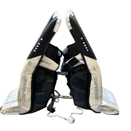 Bauer Supreme Mach - Ensemble complet de gardien de but Pro Stock d'occasion (blanc/noir)